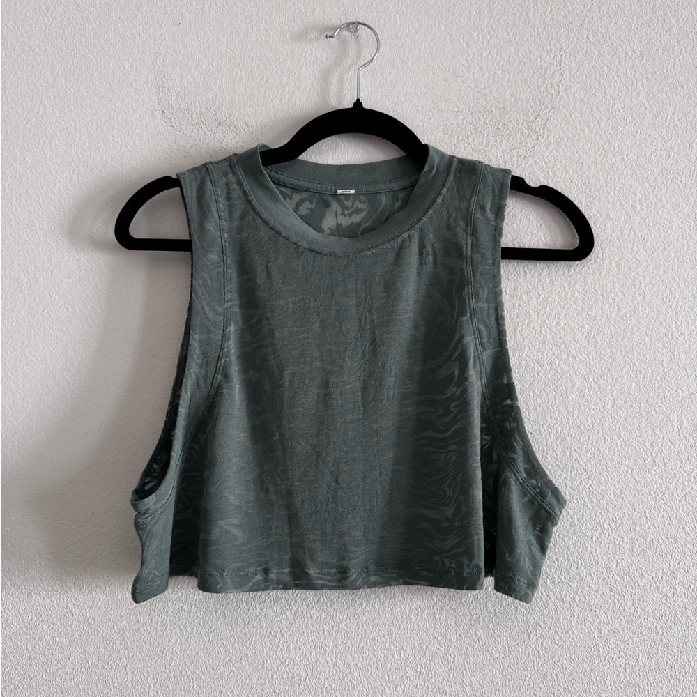 lululemon athletica Green Crop Top